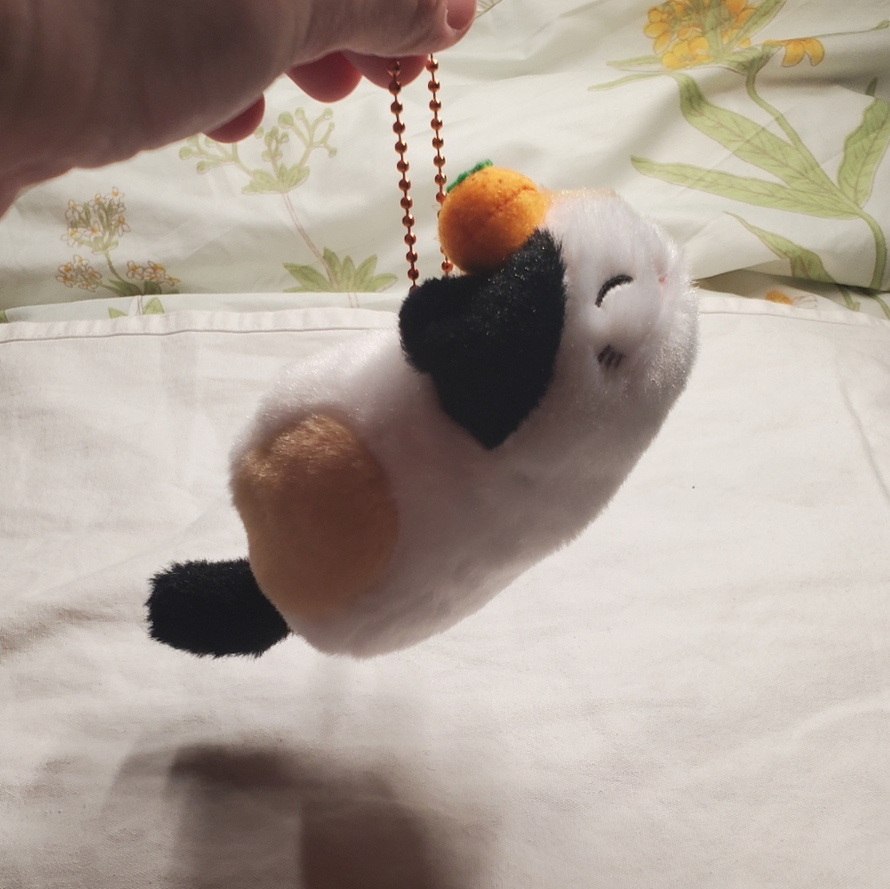 Kawaii Calico Cat Neko Keychain